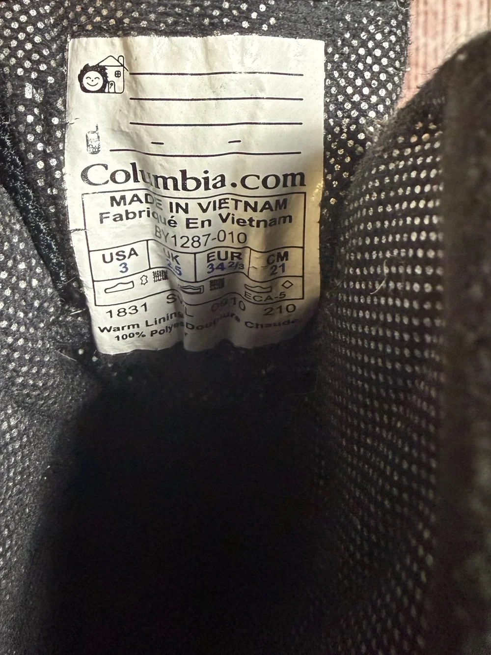 Columbia Bugaboot Celsius Winter Boots Boys Sz 3